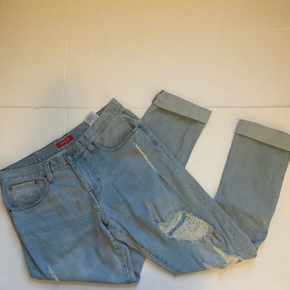 Guess Men's Jeans sz 32 Distressed Look